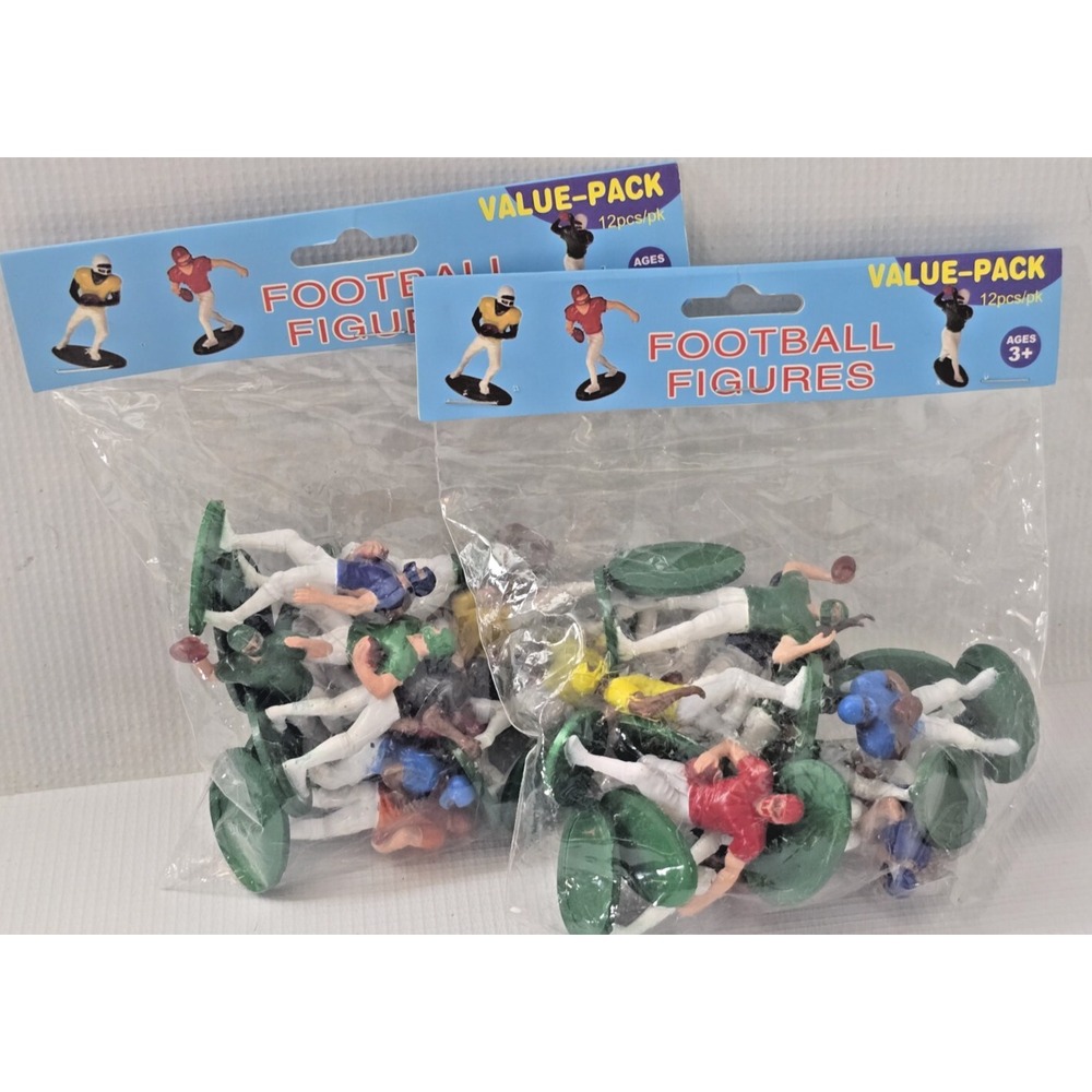 Lot of 2 Football Figures James Paul Toys Cake Decor Toppers  24 Total